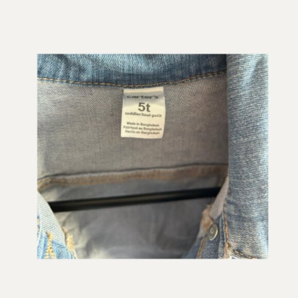 Carter’s Toddler Denim Jacket – Size 5T - Picture 3 of 3